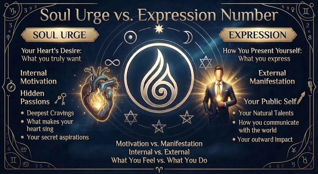 Soul Urge vs. Expression Number